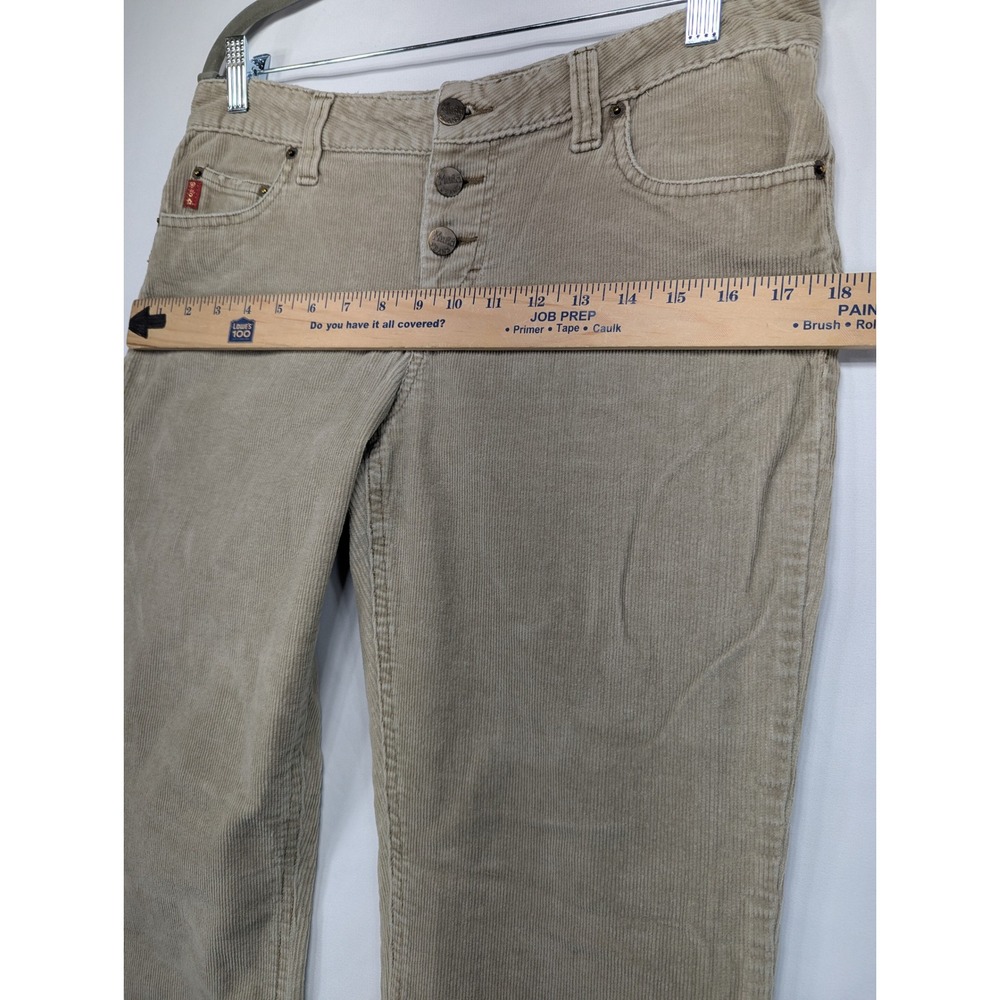 Mudd Corduroy Flare Jeans Tan Button Fly Women's‎ Size 11 - Picture 4 of 9